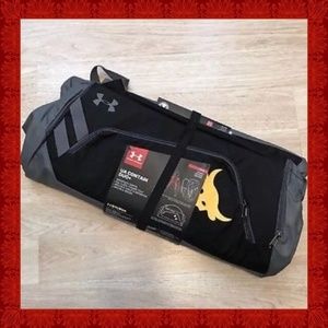 Under Armour PROJECT ROCK Black Gray Duffel Bag UA